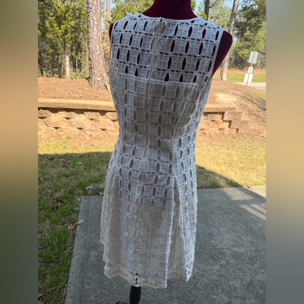 Rafaella White Crochet Midi Dress - Picture 3 of 5